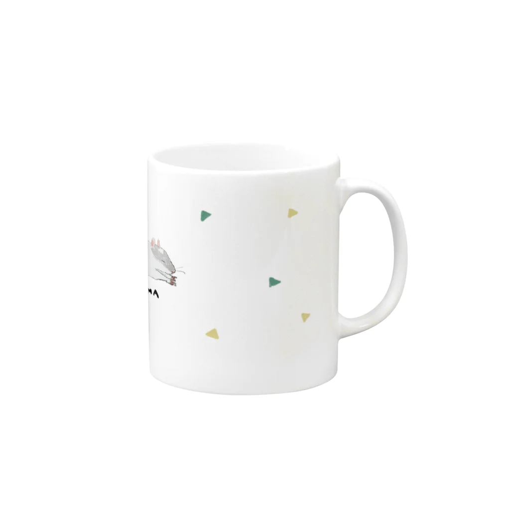 やぎのつののねず山 Mug :right side of the handle