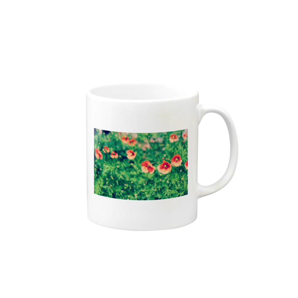 如夢幻の晴れのポピー Mug :right side of the handle