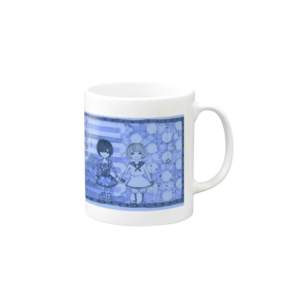 eattmeのネガとポジ Mug :right side of the handle