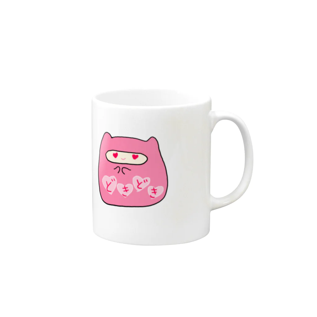 YaPonのるんなちゃん Mug :right side of the handle