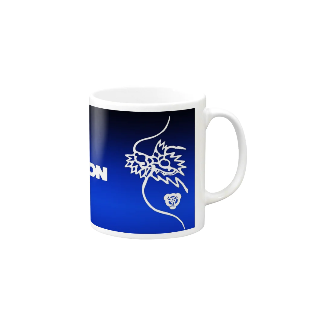 TURTLESのBLUE DRAGON Mug :right side of the handle