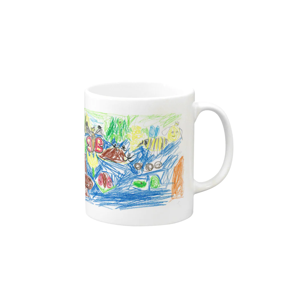 おもしろストアのmushi_san Mug :right side of the handle