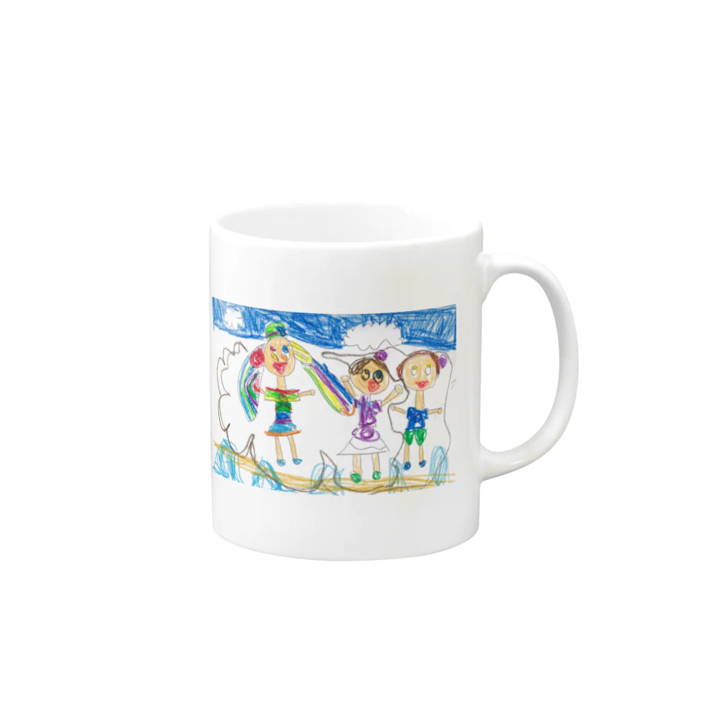 おもしろストアのfamilly Mug :right side of the handle