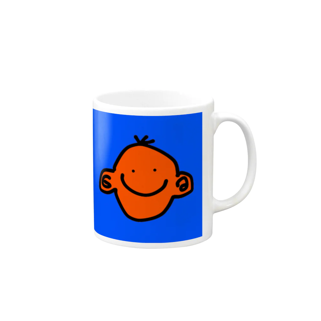 えいっ！！のかわいいぼくちゃん Mug :right side of the handle