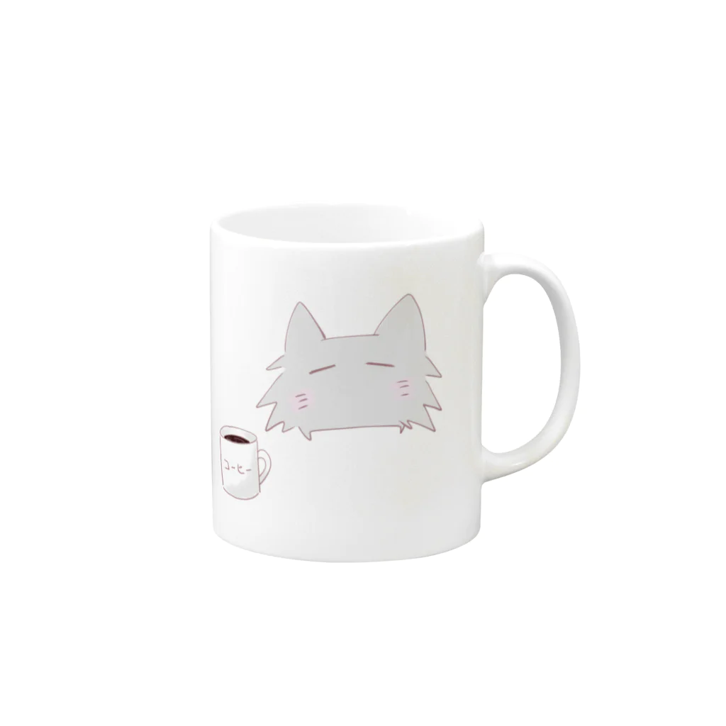 るうのﾄｹﾞﾈｺ ｺｰﾋｰ Mug :right side of the handle