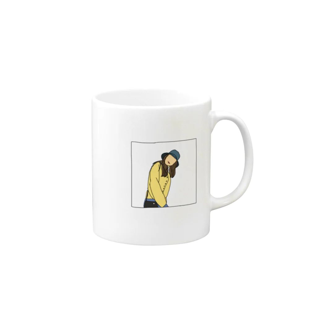 Heavilyの女の子 Mug :right side of the handle