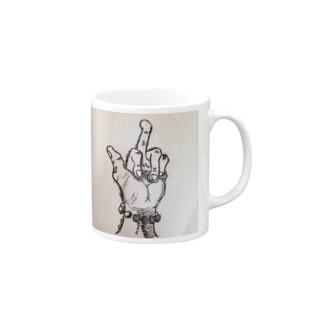 Gai Hamasakiのfuck Mug :right side of the handle