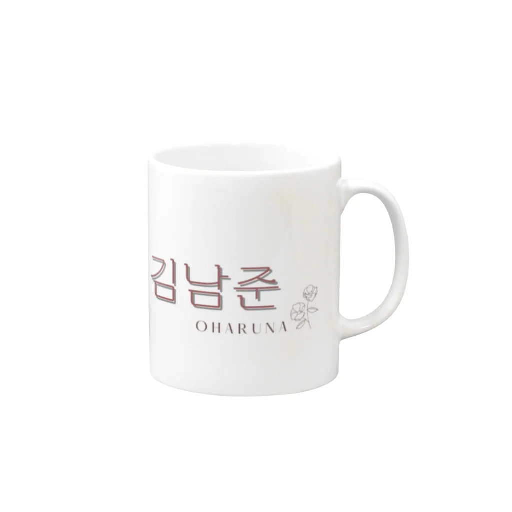 OHARUNAꕤ*.ﾟのBTS 김남준（キム・ナムジュン）マグカップ Mug :right side of the handle