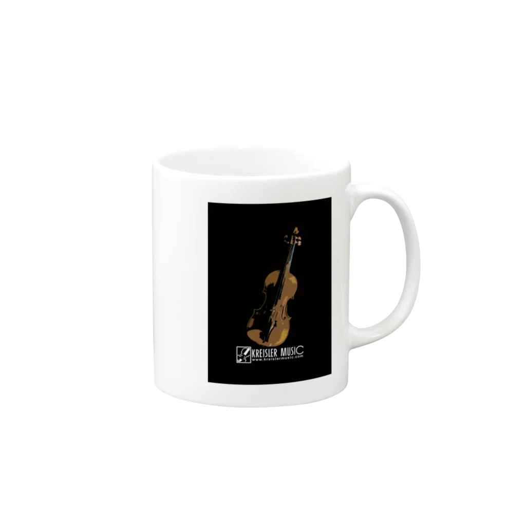 クライスラーミュージックのアートバイオリン Mug :right side of the handle