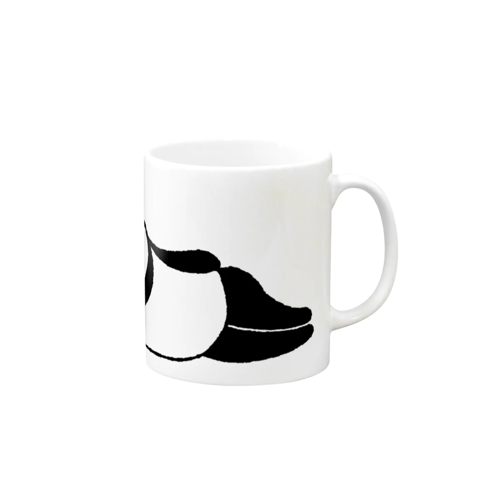 ヒフミヨイのねパンダ Mug :right side of the handle