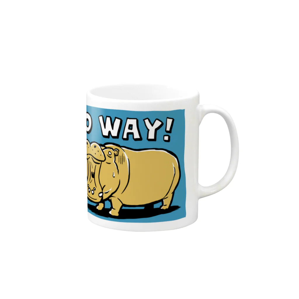 Nahkitch ART ShopのNO WAY ! Mug :right side of the handle