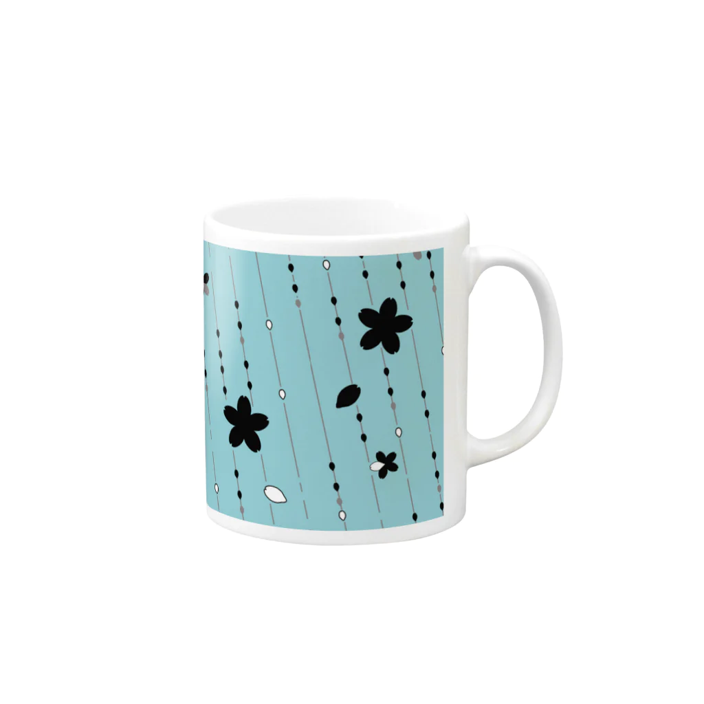 frmeowのSakura[LightBlue] Mug :right side of the handle