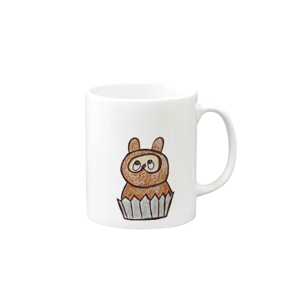 kohazouのたぬきのケーキ Mug :right side of the handle