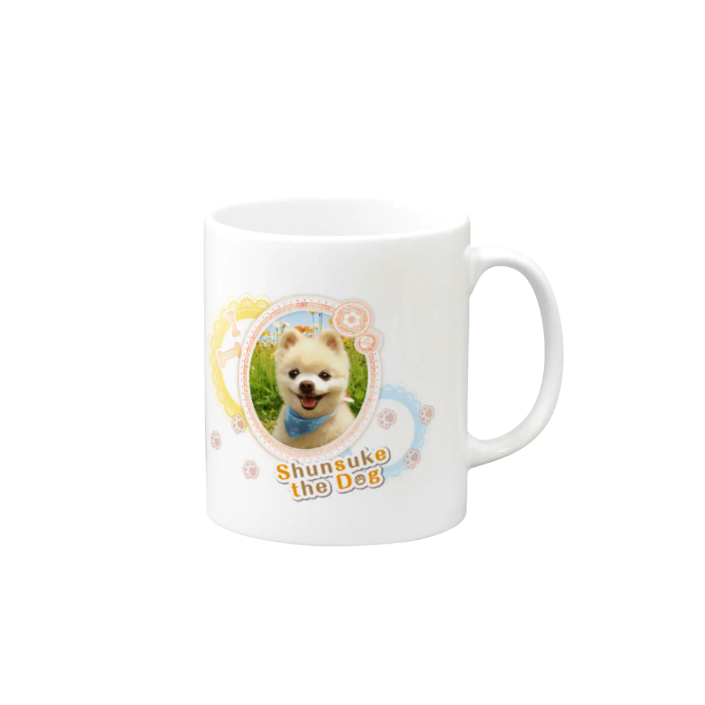 GignoSystemJapanの犬の俊介（マグカップ） Mug :right side of the handle