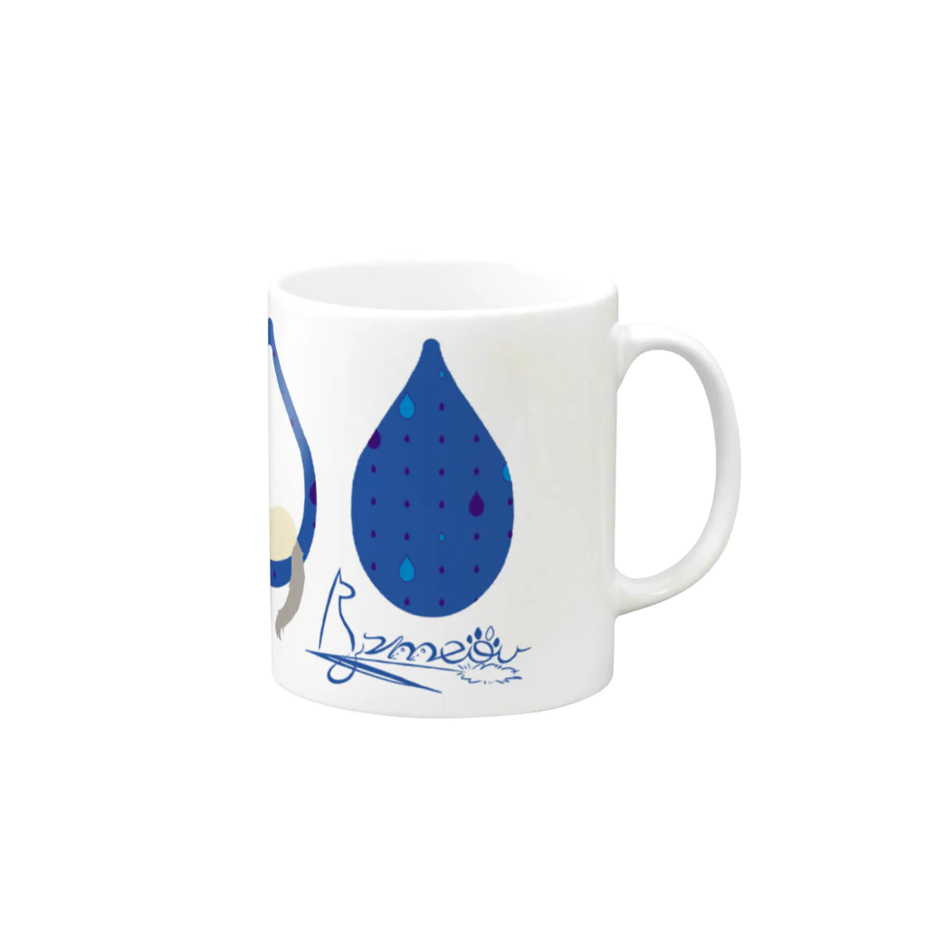 frmeowのTear Drop[Blue-Ragdoll] Mug :right side of the handle