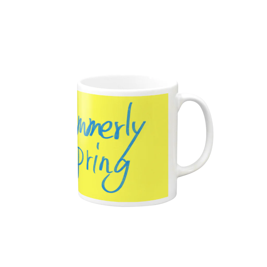 マイカジュアルスタイルストアのSUMMERLY SPRING Mug :right side of the handle
