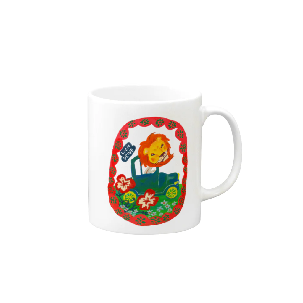 BURE-BUREのLION DRIVE Mug :right side of the handle