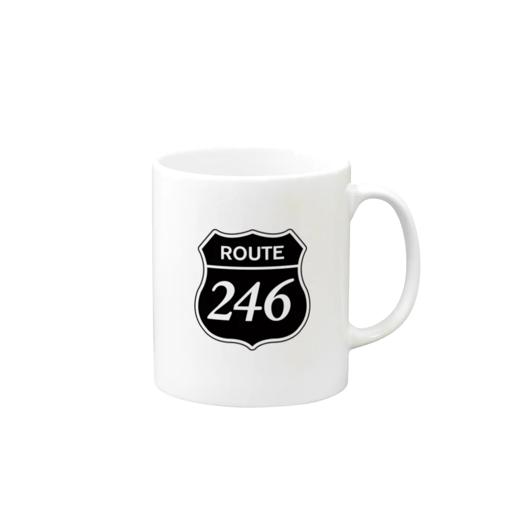 s-nowのRoute246 国道246号 Mug :right side of the handle