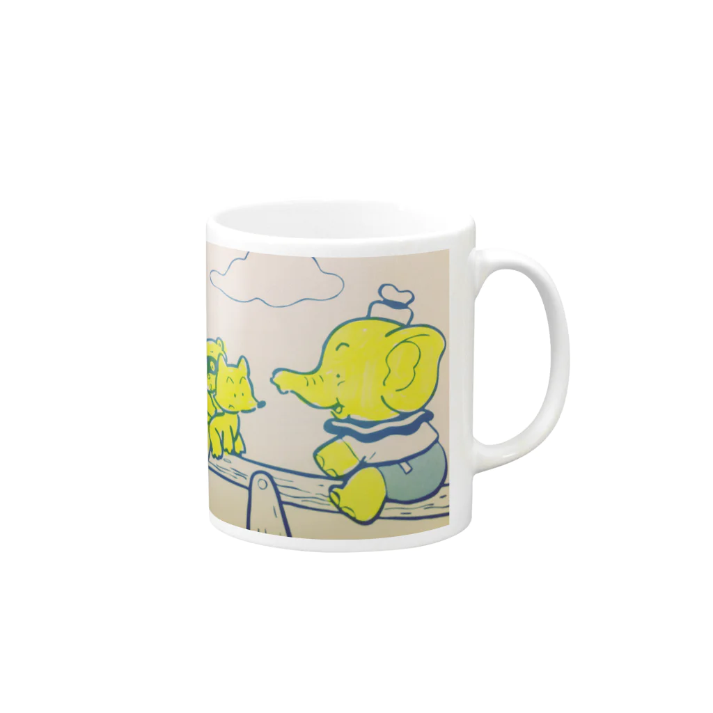 wakaba5のシーソーゲーム Mug :right side of the handle