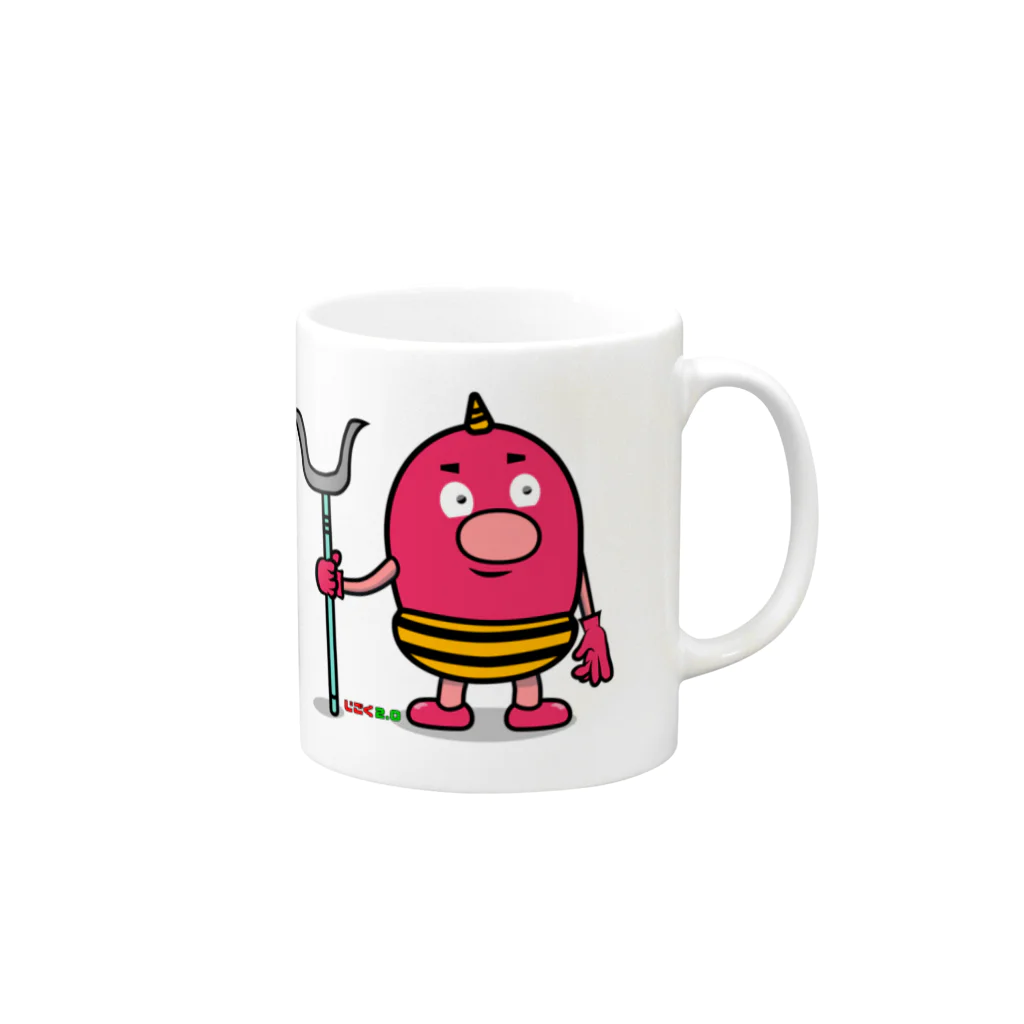 zentoyのじごく2.0　赤鬼くん Mug :right side of the handle