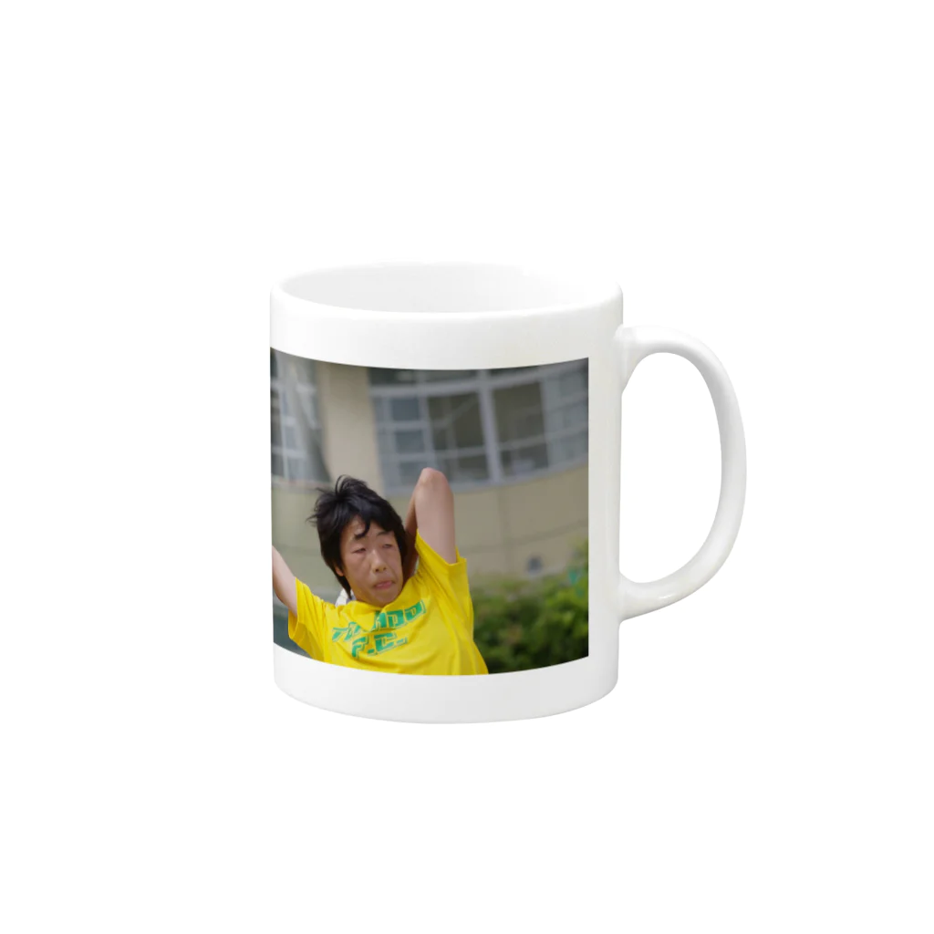 eringi-Sakanoのスローイン Mug :right side of the handle