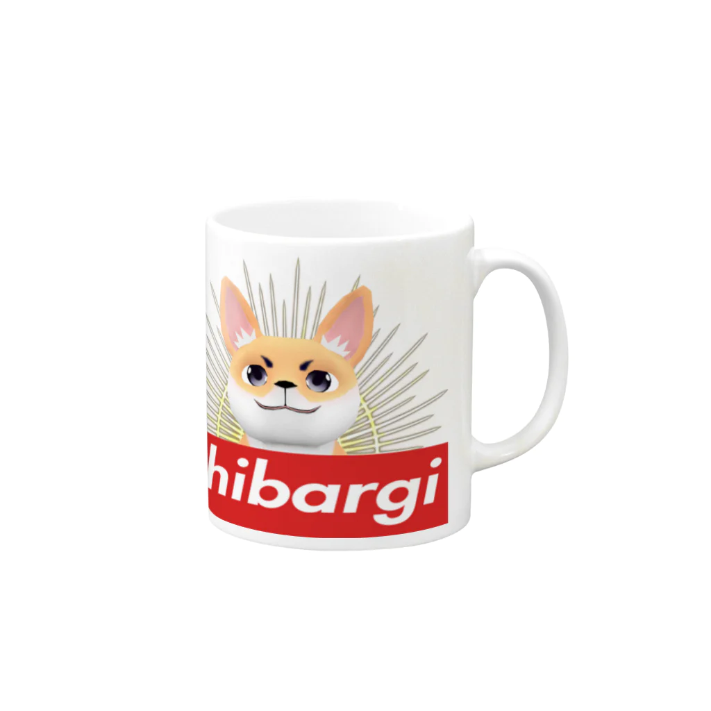 ｼﾊﾞｰｷﾞｰのまごころ宅配便のshibargi Mug :right side of the handle