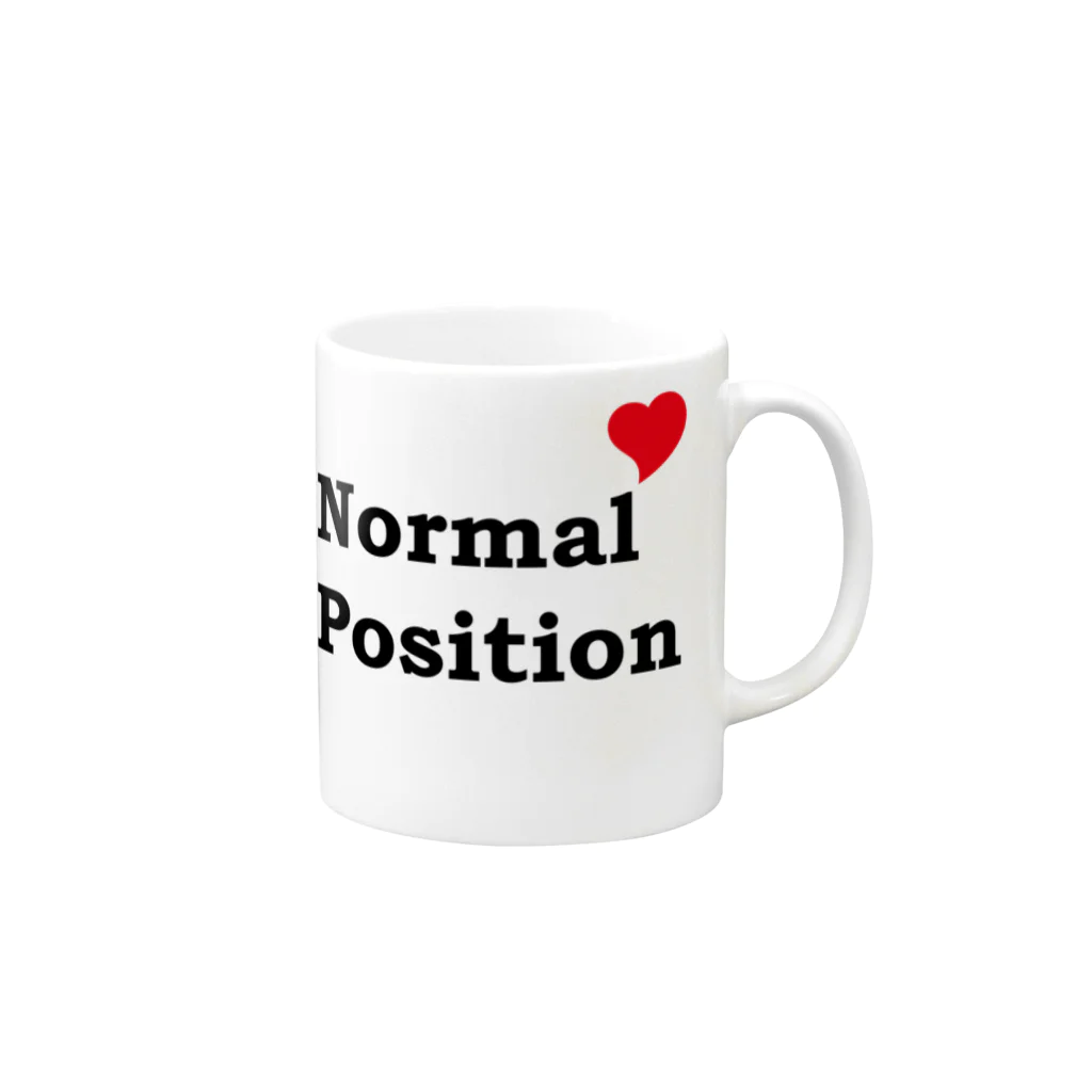 スタジオMのNormal Position マグカップの取っ手の右面