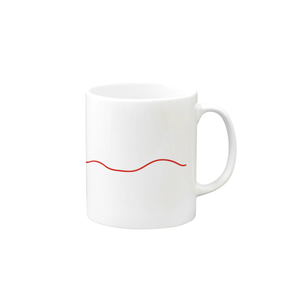 Bell-Treeの赤い糸（密着） Mug :right side of the handle