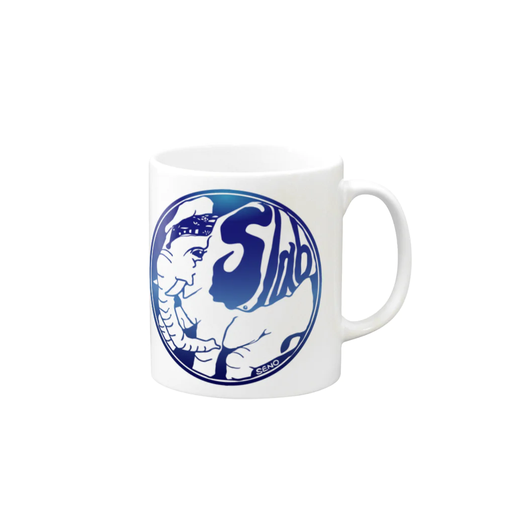 青月のS-lab art Mug :right side of the handle