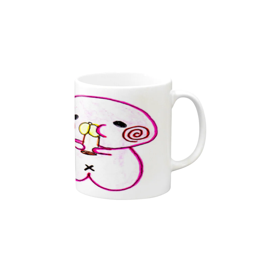 めぶーのかまぼこくん Mug :right side of the handle