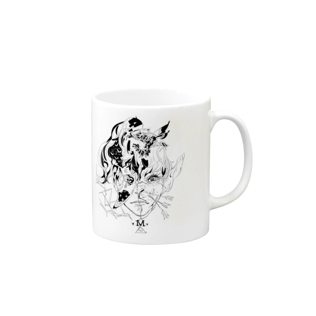 鬼ヶ島俊介のaura 3 Mug :right side of the handle