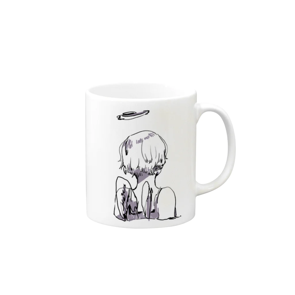 ゆののC1/C1 (purple) Mug :right side of the handle