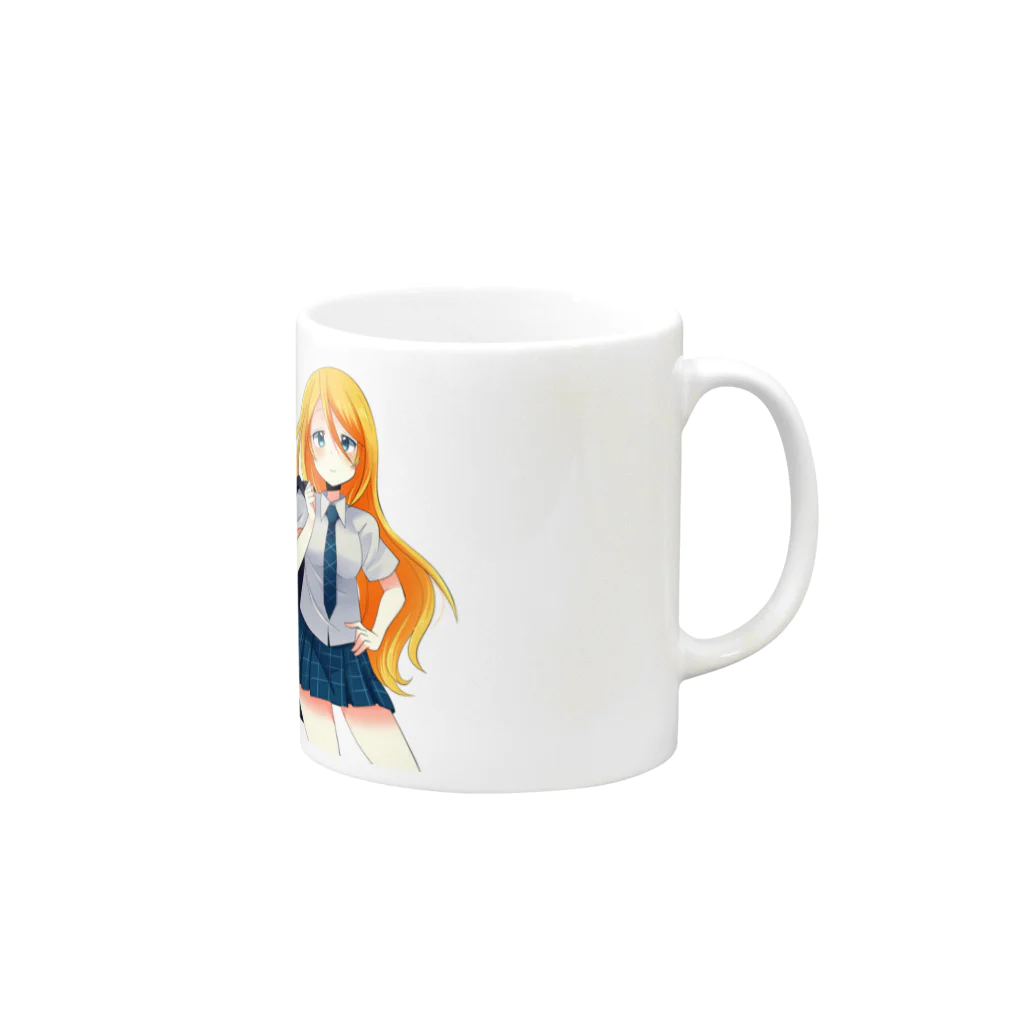 ミウラのイワーナちゃんマグ Mug :right side of the handle