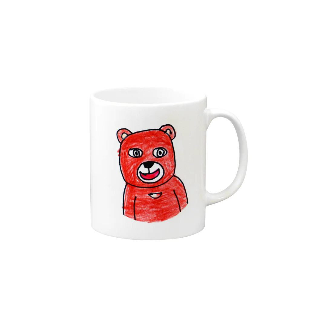 nagomisutoの笑う、クマさん Mug :right side of the handle