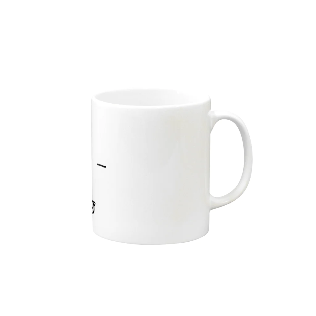 いぬい商店のあしのとれたねこ(文字入り) Mug :right side of the handle