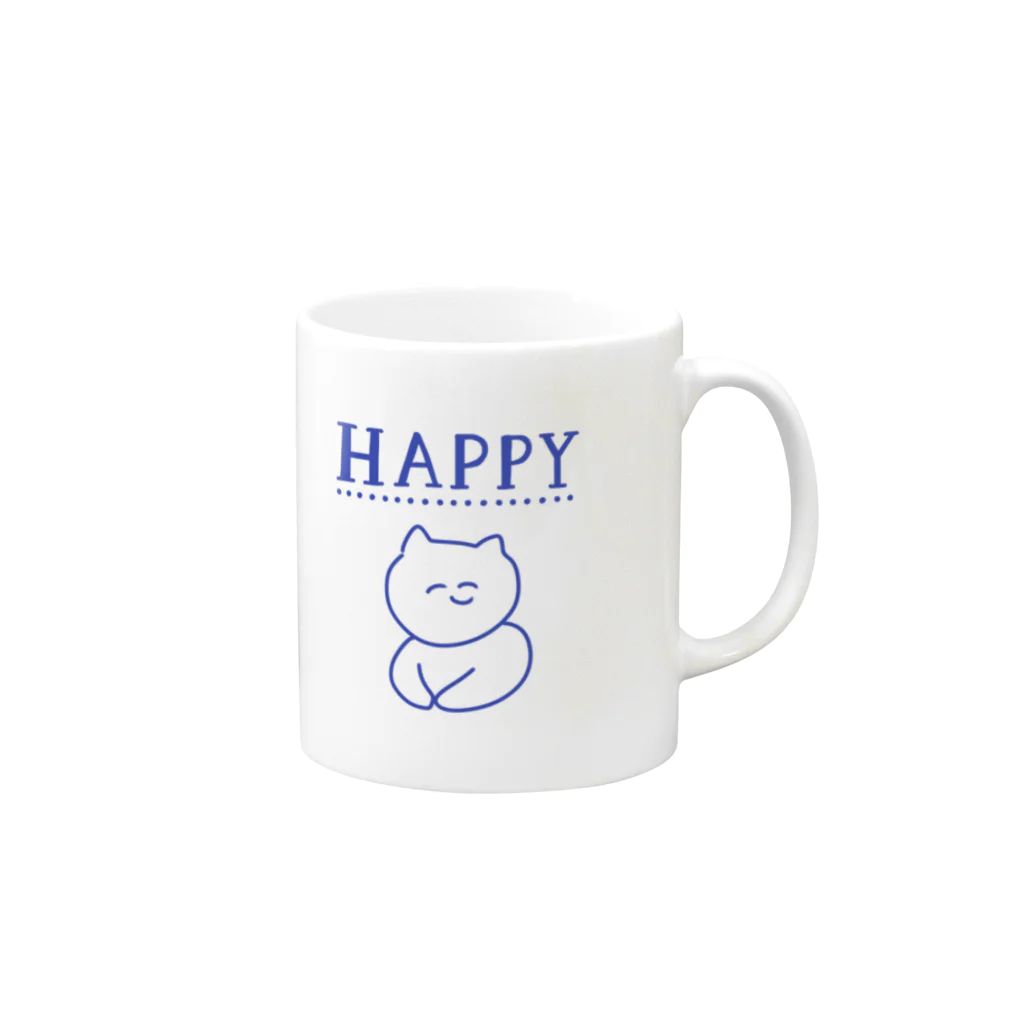 わくせいたろうまんのはっぴーねこ Mug :right side of the handle