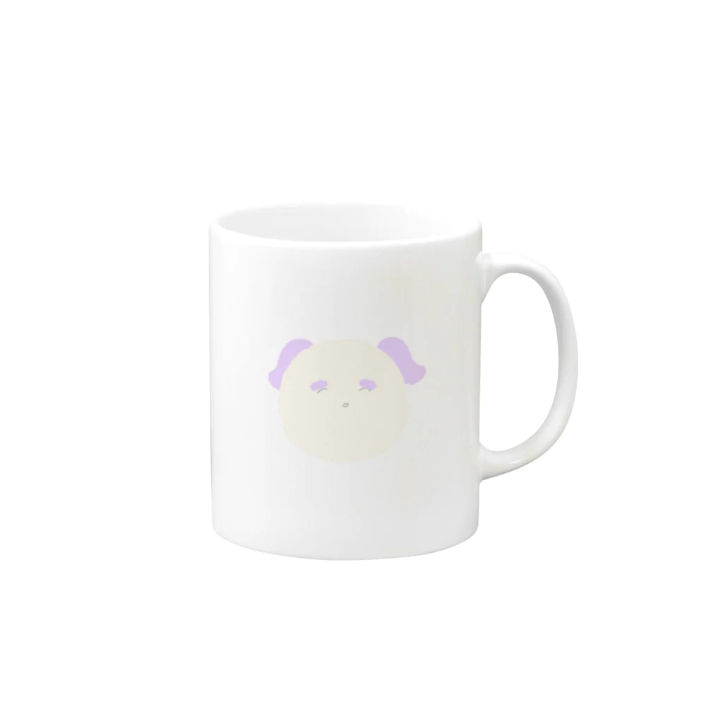 おとりよせ 和のまゆいぬちゃん(外ハネ) Mug :right side of the handle