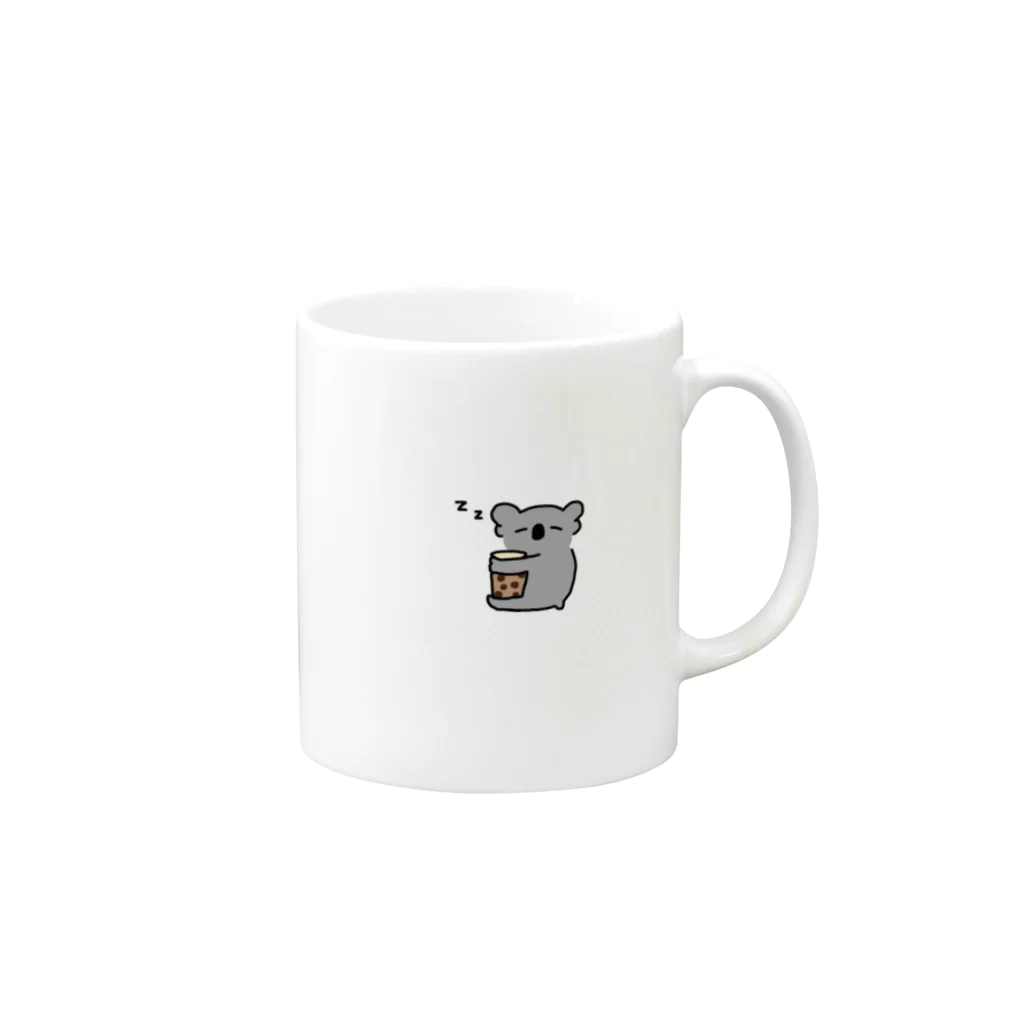 yabeeのコアラとタピオカ Mug :right side of the handle