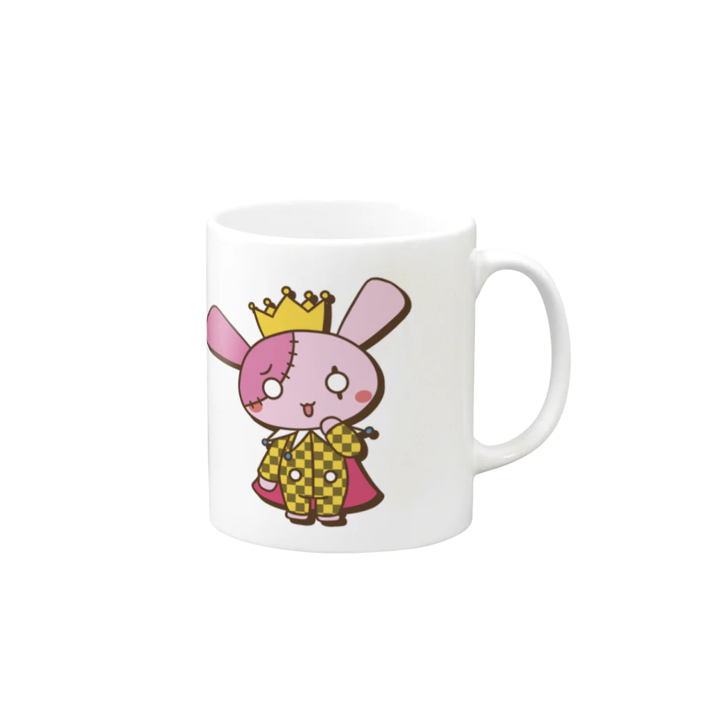 マスティ キャラクターショップSuzuri店のデスゲームで一息つく時に使うマグカップ Mug :right side of the handle