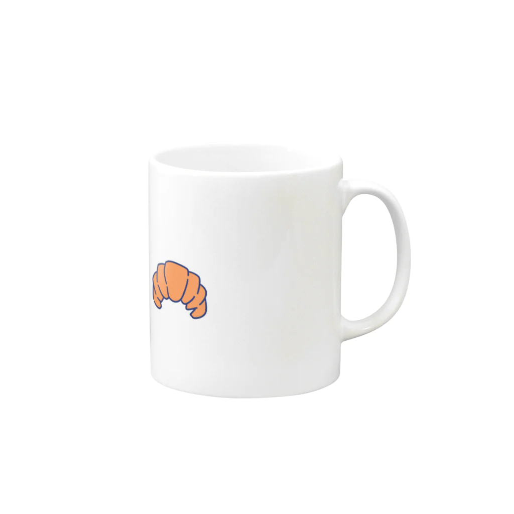 モイモイのすしろくまパン Mug :right side of the handle