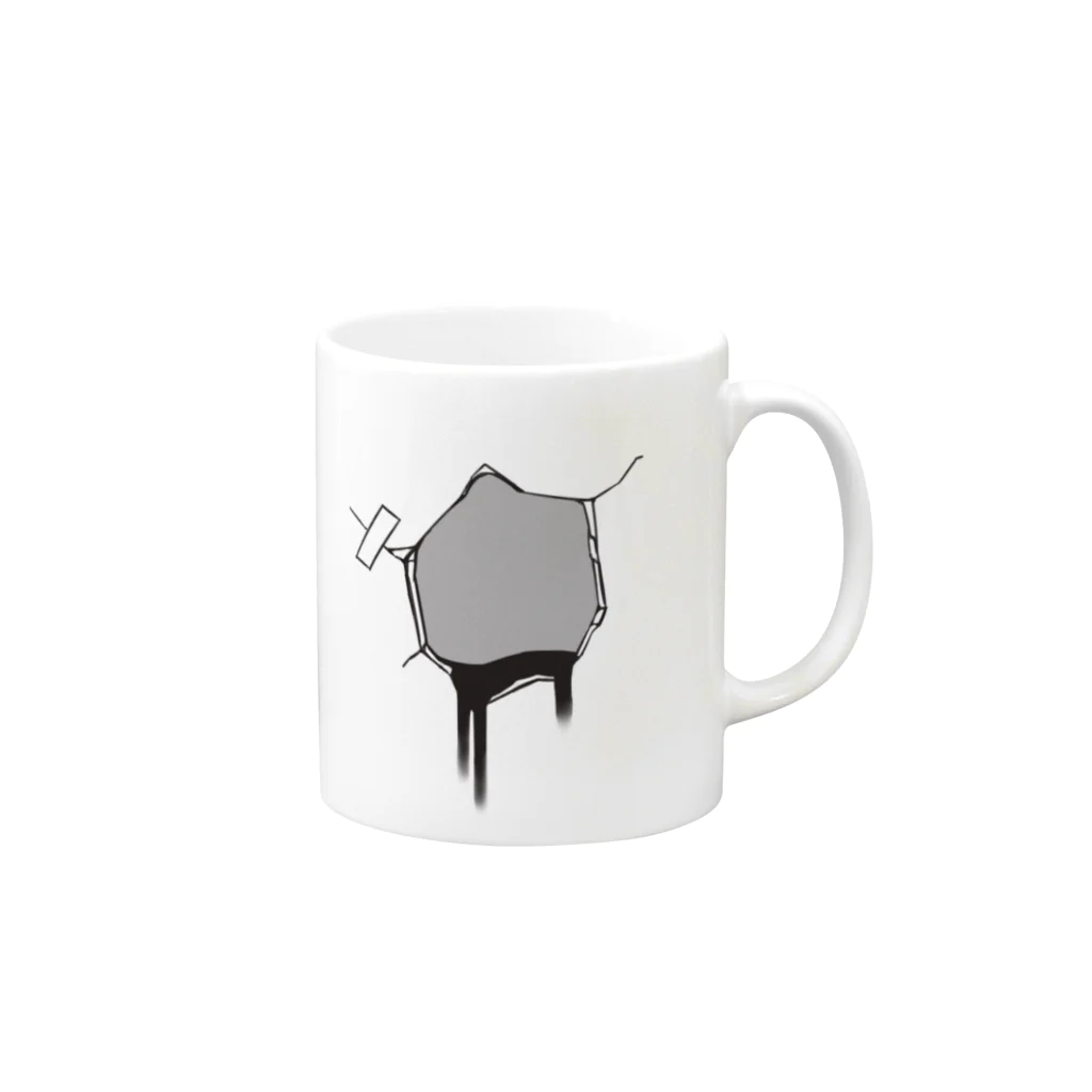 綾歌 銀鈴のだだもれ Mug :right side of the handle