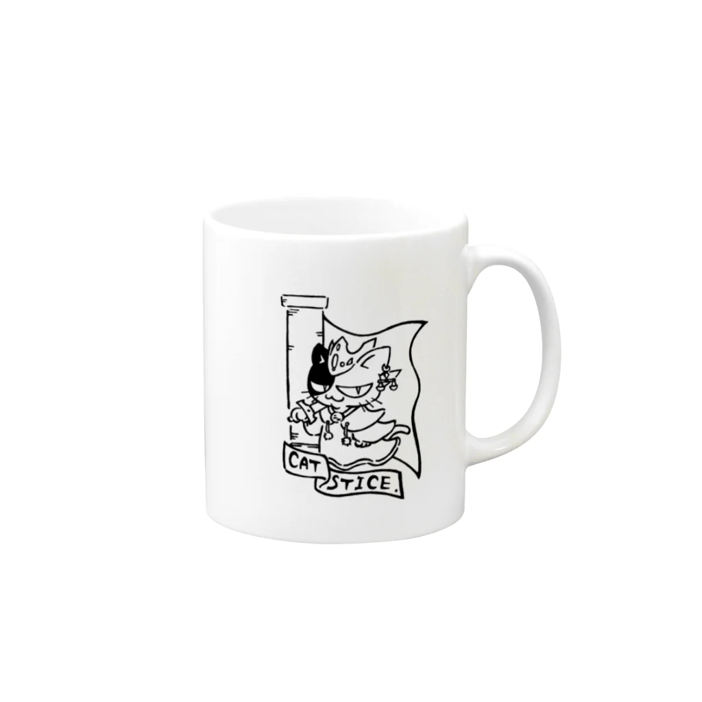 カリツォーのニャスティス Mug :right side of the handle