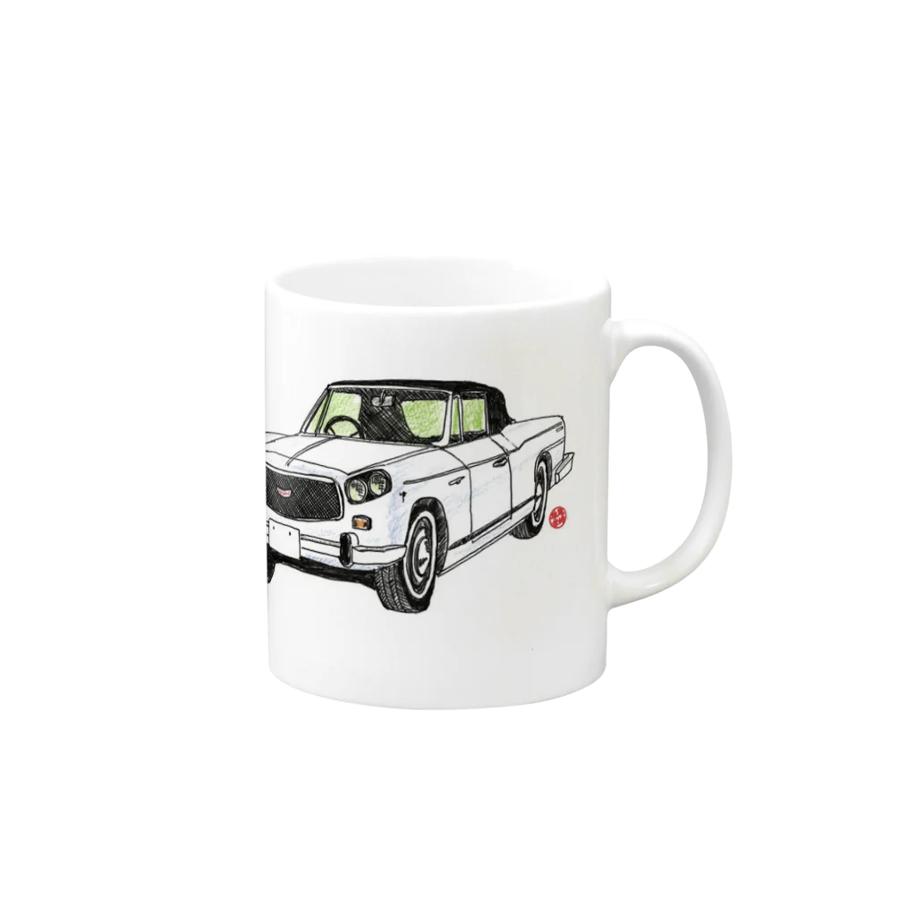 おざやんの部屋のCLASSIC CAR 001 Mug :right side of the handle