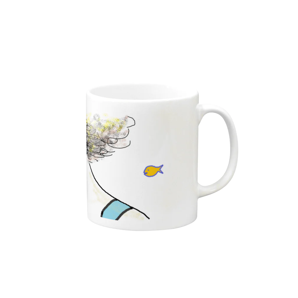 ちょっと夢見るわんだーらんどの海がーる Mug :right side of the handle