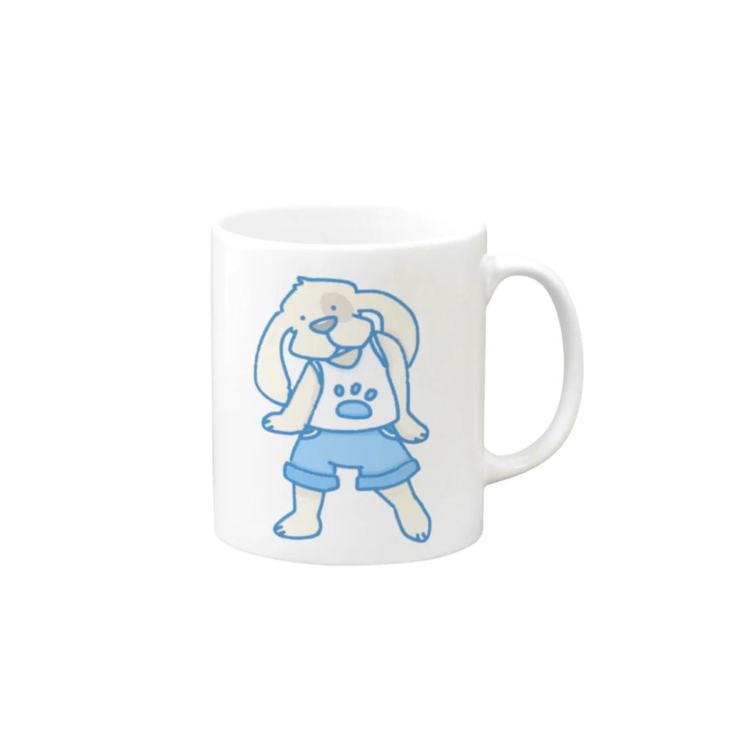 こたつむりのコッカーボーイ Mug :right side of the handle