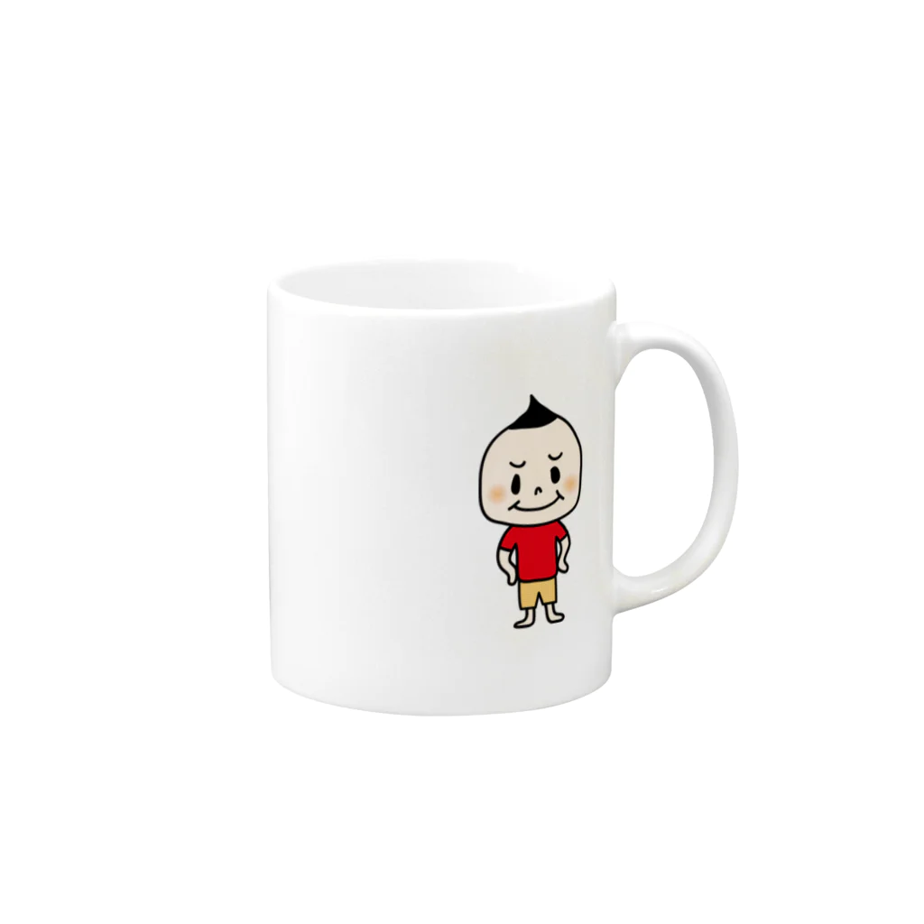 はらゆきのくり坊マグカップ-1 Mug :right side of the handle