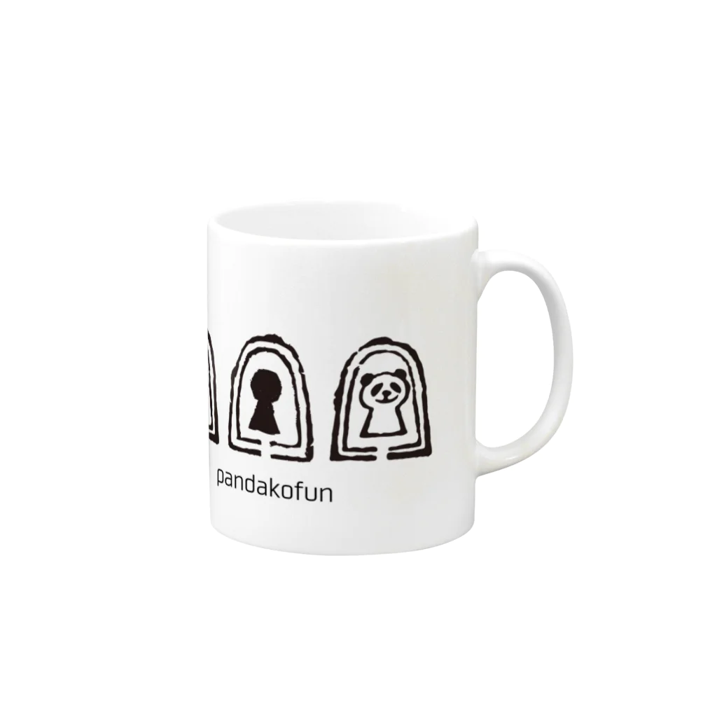 大阪ぱんだ(大阪パンダ)のぱんだこふん(古墳) Mug :right side of the handle