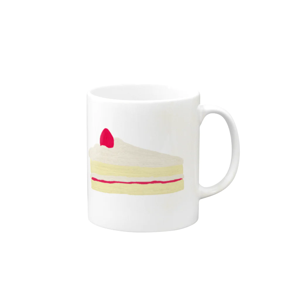 レモンスカッシュの泡のショートケーキ Mug :right side of the handle