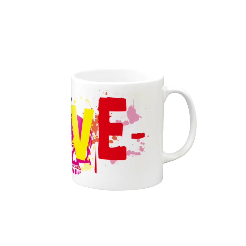 シューティングバーFIVEのFIVEのサイコマグカップ Mug :right side of the handle