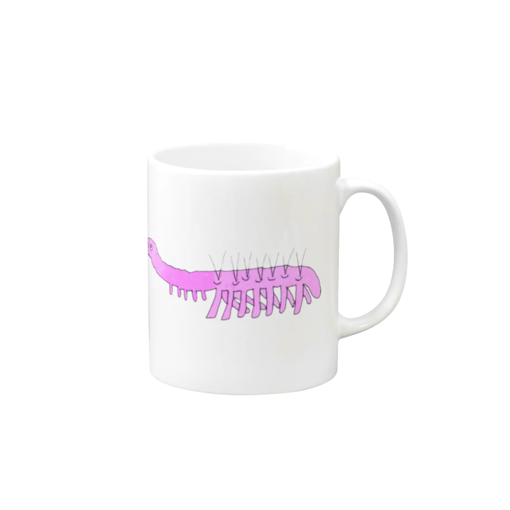 anapoのハルキゲニア Mug :right side of the handle